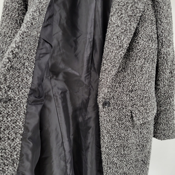 INSIGHT Marled Oversized Blazer Coat Black - Picture 4 of 16